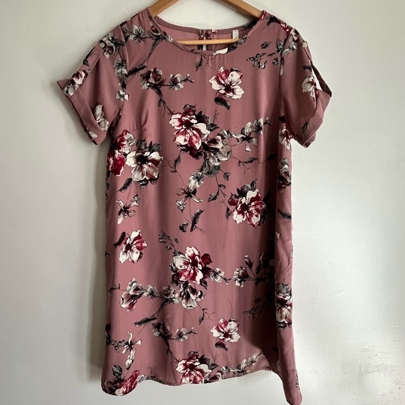 Pinkblush Dresses & Skirts - Pink Blush Boho Floral Tunic Shirt Dress